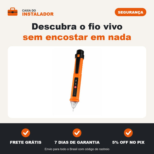 Caneta detectora de tensão sem contato