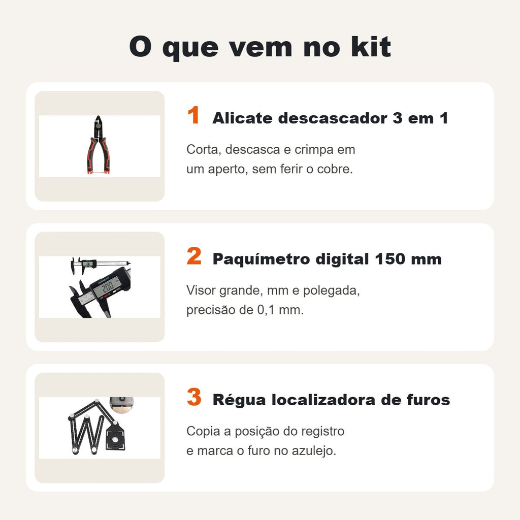 O que vem no Kit Faz-Tudo