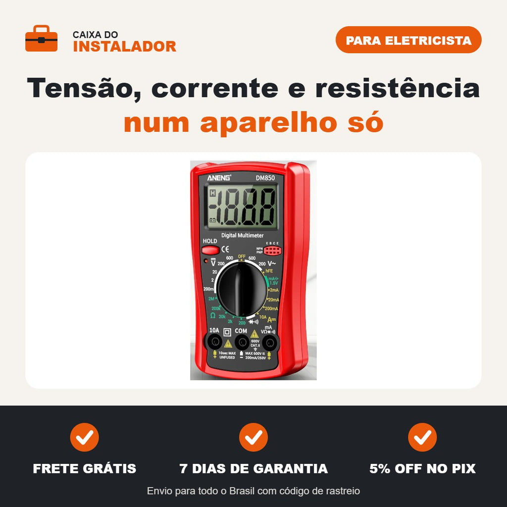 Multímetro digital DM850