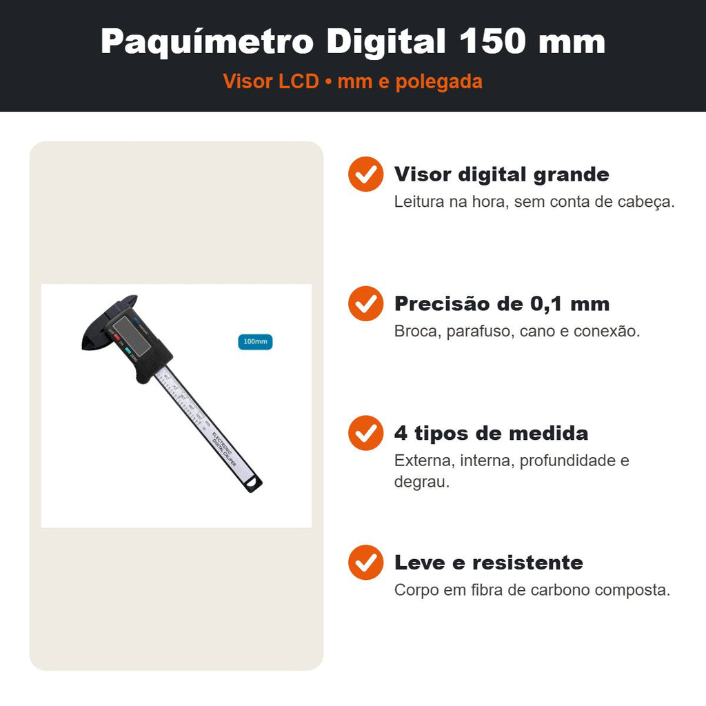 Paquímetro digital: benefícios